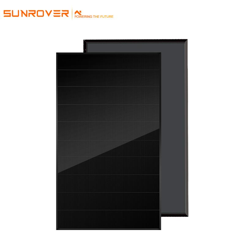 all black shingled mono solar panels