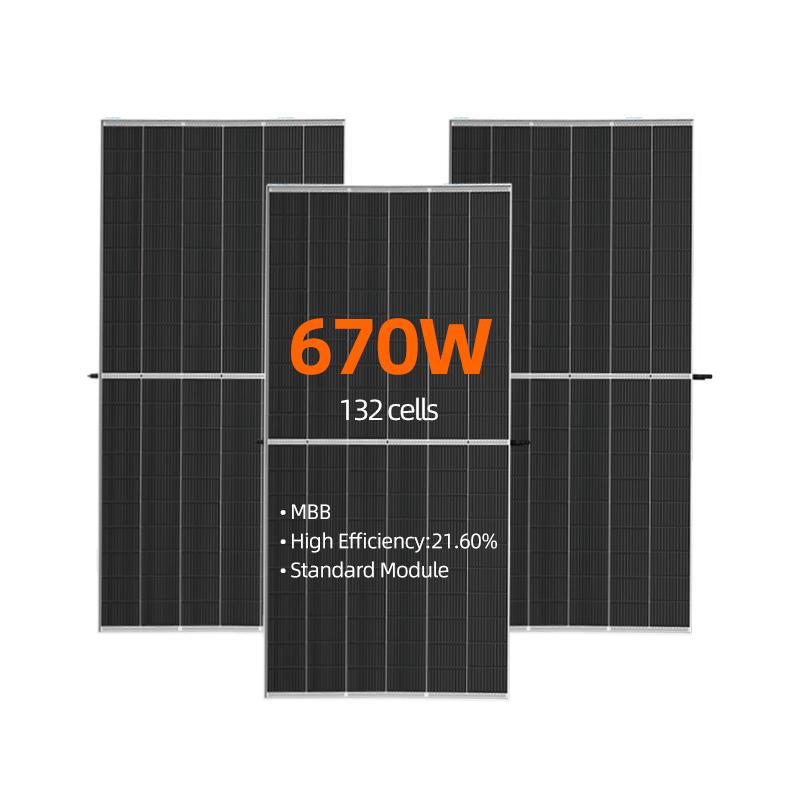 half cell panel from 650w to 670w