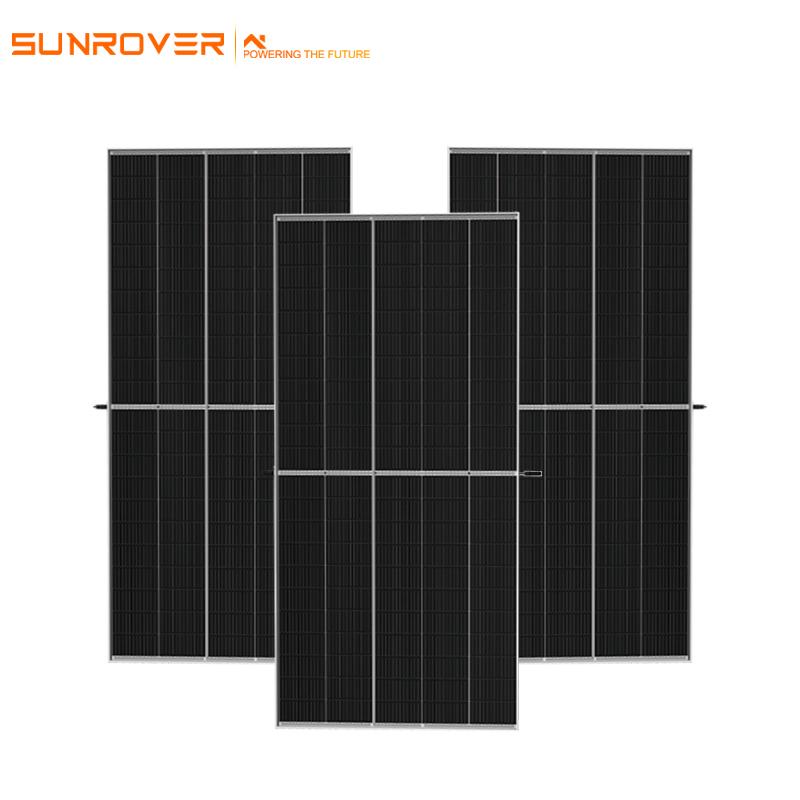 paneles solares medio cortados