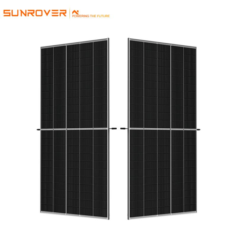 paneles solares medio cortados