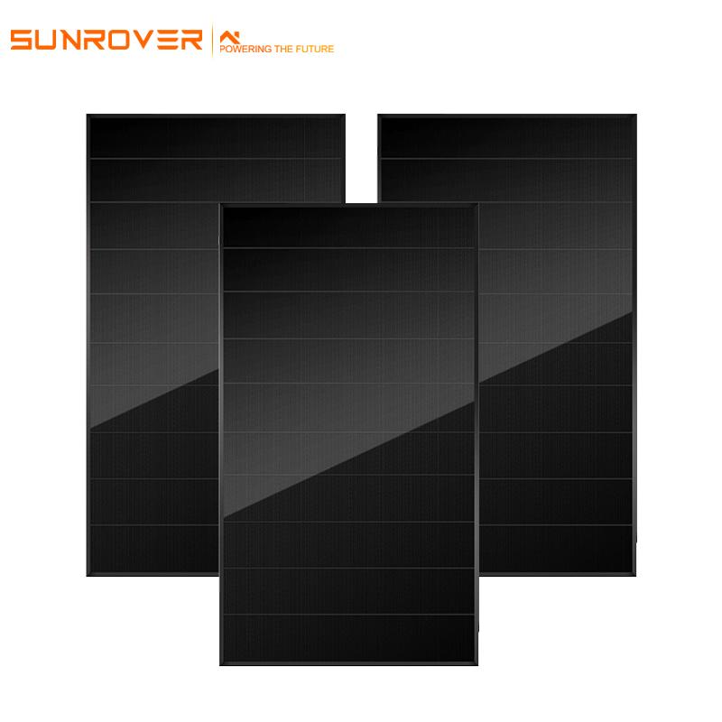 all black mono photovoltaic roof shingles
