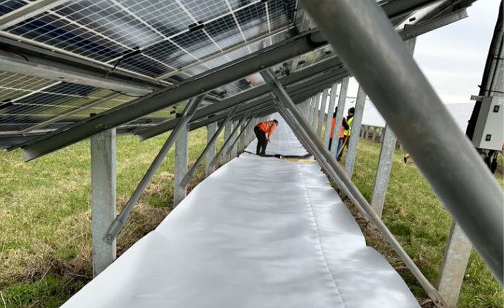 Membrana reflectante para aumentar el albedo y el rendimiento energético en proyectos fotovoltaicos bifaciales