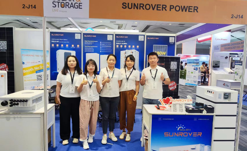 ¡SUNROVER participó en la exposición de energía fotovoltaica SOLAR & STORAGE LIVE 2024 en Filipinas!