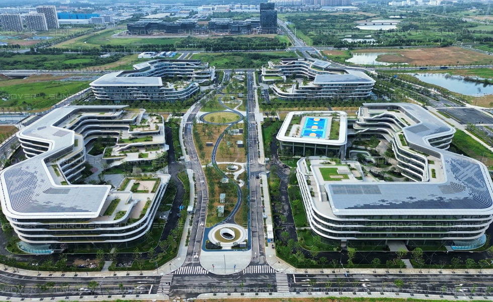 SUNROVER demuestra su experiencia en BIPV con la exitosa conexión a la red de iFLYTEK en Hefei