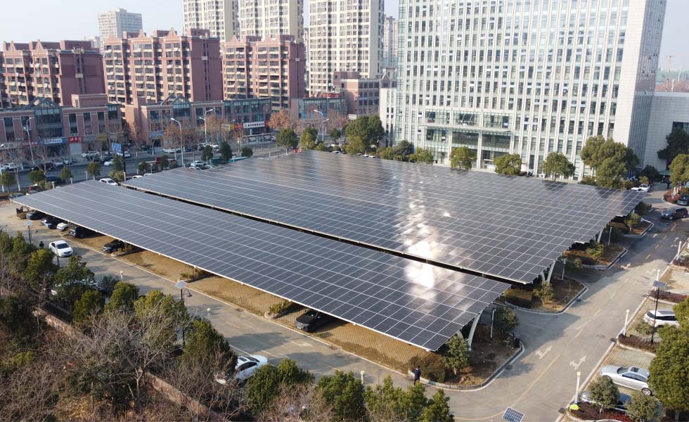 Proyecto de marquesina fotovoltaica terrestre de 863,28kW completado